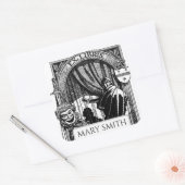 蔵書票, パーソナライズされた,ビクトリアン再現Sq スクエアシール (封筒)