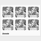 蔵書票, パーソナライズされた,ビクトリアン再現Sq スクエアシール (シート)