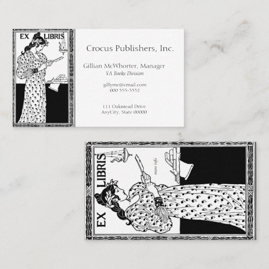 蔵書票 名刺 (正面/裏面)