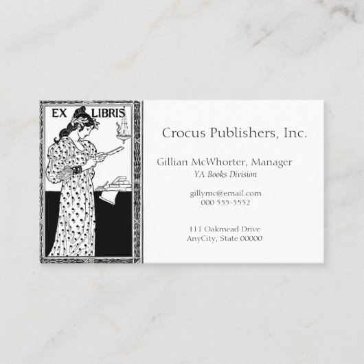 蔵書票 名刺 (正面)