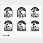 蔵書票 – 女読の子の下の木 (シート)