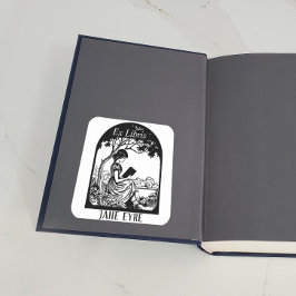 蔵書票 – 女読の子の下の木