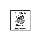蔵書票 (Ex Libris) ラバースタンプ (インプリント)