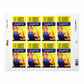 蔵書票Rosie the Riveterこの本ex libris ラベル (フルシート)