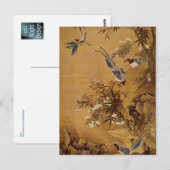 蕭永の花鳥画 ポストカード (正面/裏面)