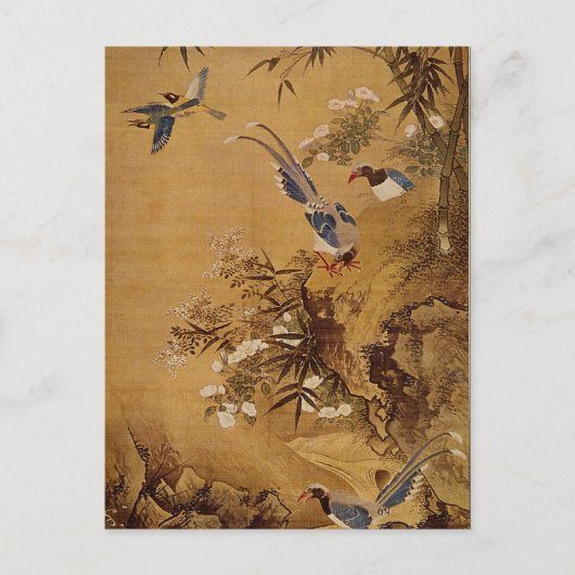 蕭永の花鳥画 ポストカード (正面)