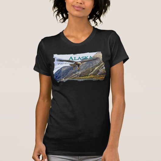 薄いアラスカの女性Twofer (合われて) Tシャツ (正面)