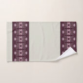 薄いエレガントグレーの非常に梅の紫 バスタオルセット (ハンドタオル)