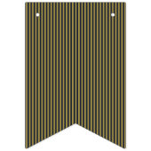 薄いエレガント金ゴールドとネイビーブルー垂直ストライプ色 バンティングフラッグ (第2の旗)