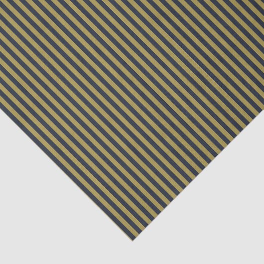 薄いエレガント金ゴールドとネイビーブルー垂直ストライプ色 薄葉紙 (詳細)