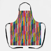薄いカラフルストライプ エプロン (正面)