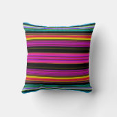 薄いカラフルストライプ- 2 クッション (裏面)