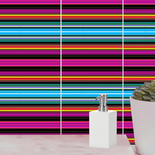 薄いカラフルストライプ- 2 タイル