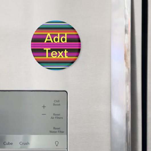 薄いカラフルストライプ- 2 マグネット (インサイチュ (冷蔵庫))