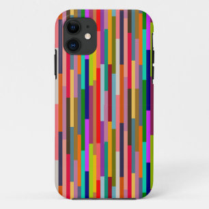 薄いカラフルストライプ iPhone 11 ケース