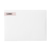 薄いキャンドルロゴラベル改ざん防止シールピンク ラップアラウンドラベル (正面)