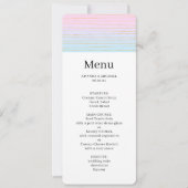 薄いグラデーション金ゴールド線のメ結婚ニュー 招待状 (正面)