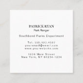 薄いグリーン・ライン軍の星及びストライプな旗 スクエア名刺 (裏面)