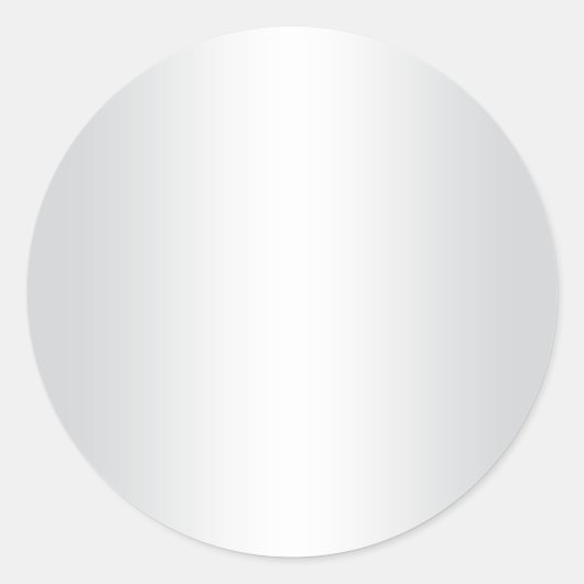 薄いグレーと白のグラディエント空白の ラウンドシール (正面)