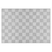 薄いグレーと白のパタ市松模様にーン カッティングボード (正面)