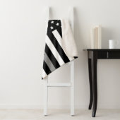 薄いグレーラインアメリカ国旗のモノグラムMed。 シェルパブランケット (インサイチュ)