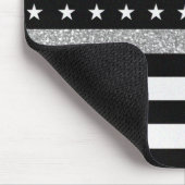 薄いグレーライングリッター マウスパッド (コーナー)