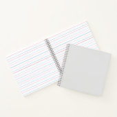 薄いグレー#E6E6E6スパイラルノートブック ノートブック (内部)