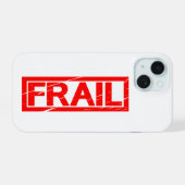 薄いスタンプ iPhone 15ケース (裏面横)