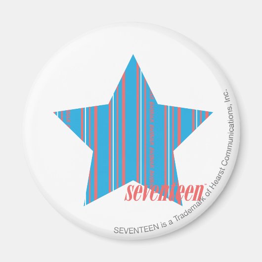 薄いストライプアクア2 マグネット (正面)