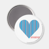 薄いストライプアクア3 マグネット (正面/裏面)