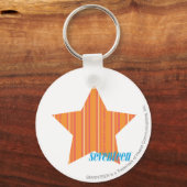 薄いストライプオレンジ4 キーホルダー (正面)