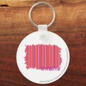 薄いストライプピンク2 キーホルダー (正面)