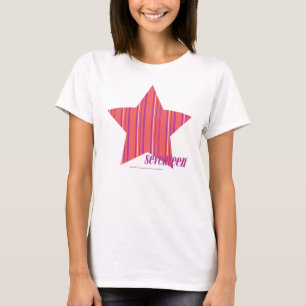 薄いストライプピンク4 Tシャツ