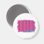 薄いストライプ紫色2 マグネット (正面/裏面)