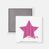 薄いストライプ紫色3 マグネット (正面/裏面)