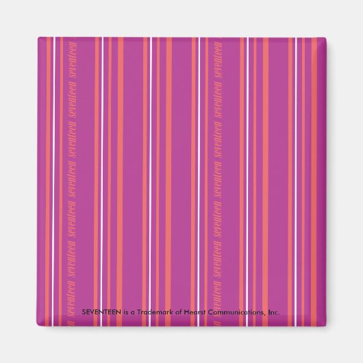 薄いストライプ紫色 マグネット (正面)