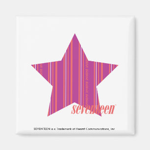 薄いストライプ紫3 マグネット