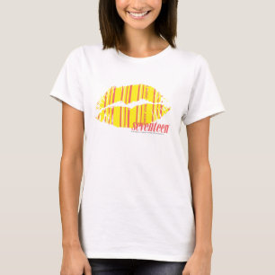 薄いストライプ黄色 Tシャツ