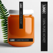 薄いハニーロゴラベル改ざん防止シール ラップアラウンドラベル