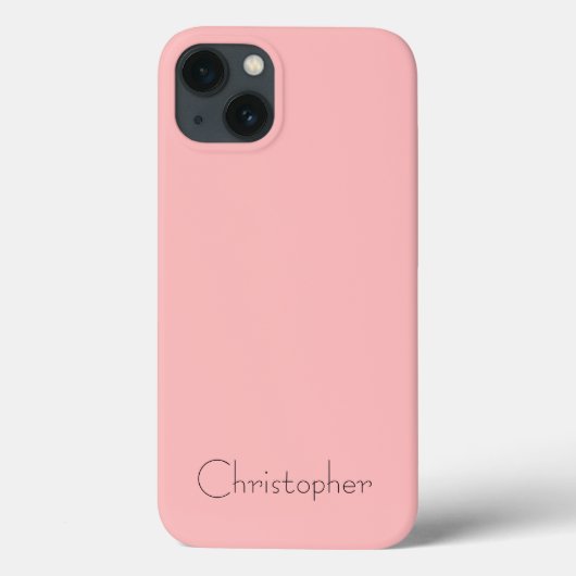 薄いパーソナライズされた茶色の放射状テクスチャ Case-Mate iPhoneケース (裏面)