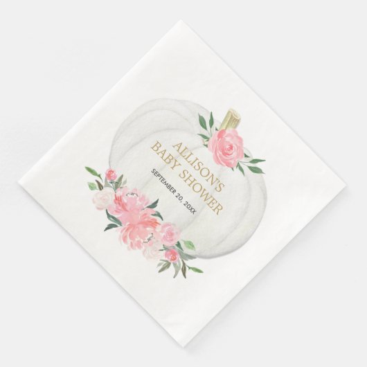 薄いピンクと白の花緑色と白いかぼちゃ (コーナー)