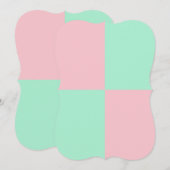 薄いピンクと薄いミント色 (正面/裏面)