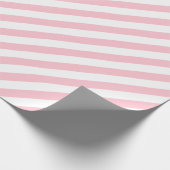 薄いピンクの対角ストライプ線 ラッピングペーパー (角)