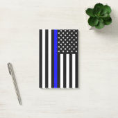 薄いブルーラインアメリカ国旗のグラフィック装飾 ポストイット (オフィス)