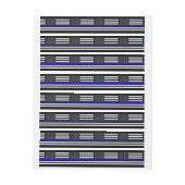 薄いブルーラインアメリカ国旗の装飾 ラップアラウンド宛名ラベル (シート)