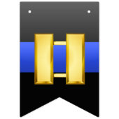 薄いブルーラインキャプテンプロモーションバンティングフラグ バンティングフラッグ (第2の旗)