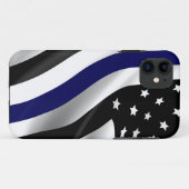 薄いブルーラインケースメイトiPhoneケース Case-Mate iPhoneケース (裏面(横))