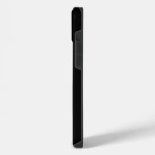 薄いブルーラインサービスマン |名前オンストライプ iPhoneケース (左側面)