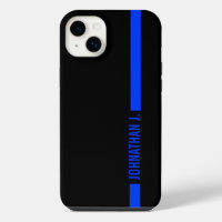 薄いブルーラインサービスマン |名前オンストライプ
