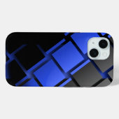 薄いブルーラインスタイル Case-Mate iPhoneケース (裏面 (横))
